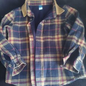 Old Navy Plaid Jacket with Corduroy Detail